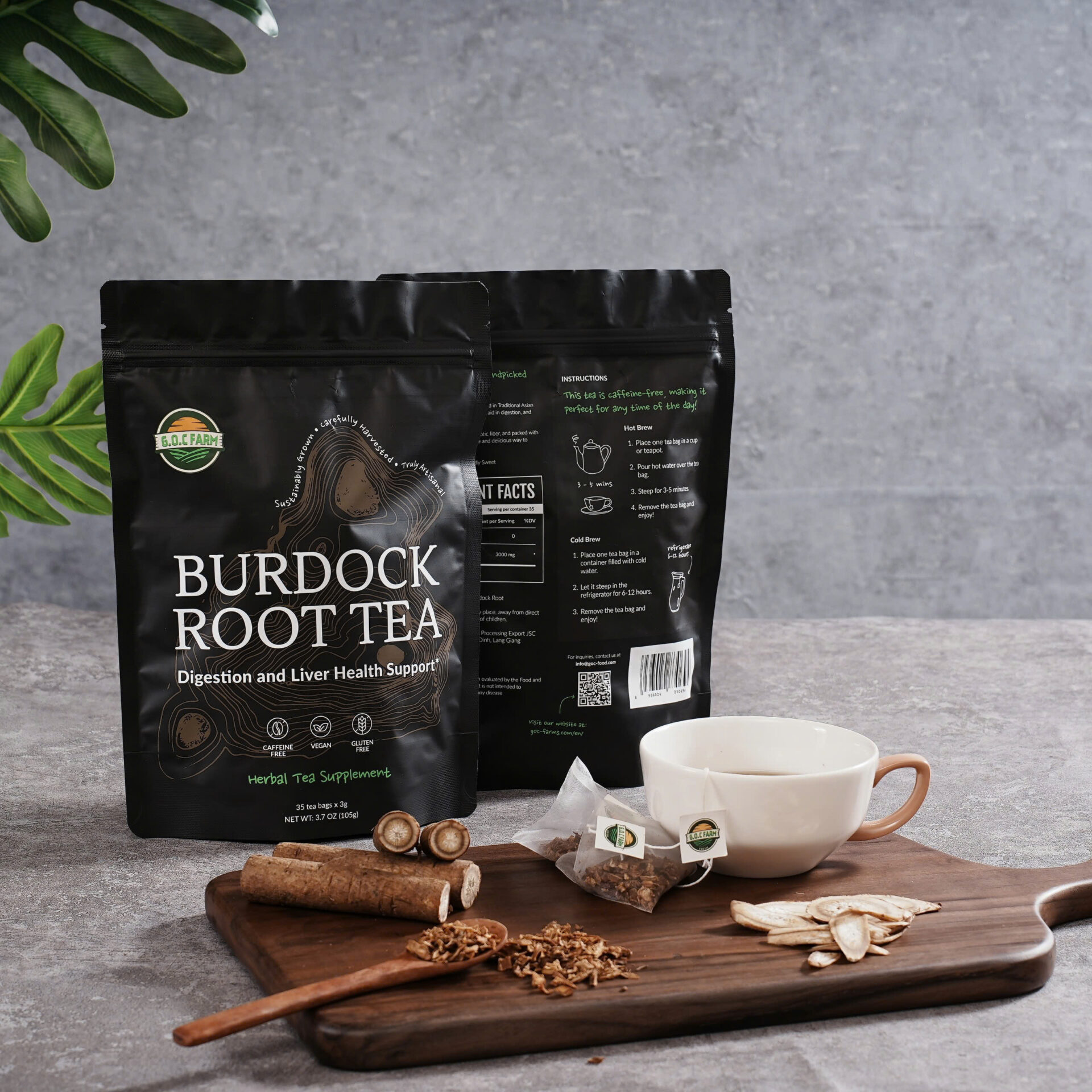 Trà ngưu bàng Trà ngưu bàng